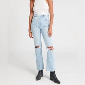 Rolla’s Light Blue Distressed Women's Jeans